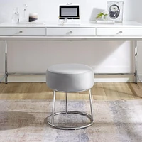 Tabouret d'appoint de coiffeuse Brockton, gris