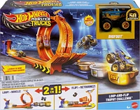 Hot Wheels  Monster Trucks  Défi du Trophée Tournez-et-Renversez Âges 4+