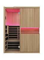 Blisspod 3-Person Full Spectrum Sauna Hemlock Low EMF, 7 Far Infrared & Red Heater & Chromotherapy