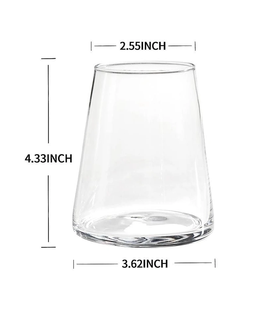 Ensemble de verres à vin sans pied 4 PCS verres à vin sans pied