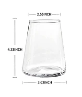 Ensemble de verres à vin sans pied 4 PCS verres à vin sans pied