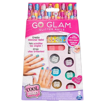 Cool Maker, GO GLAM, Kit créatif Ongles à paillettes pour 5 manucures, pour les enfants à partir de 8 ans