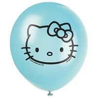 Ballons en latex assortis Hello Kitty de 12 po, 8 ct 4 couleurs, qualité hélium
