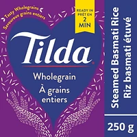 Tilda Wholegrain Steamed Basmati Rice, 250 g