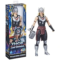Marvel Avengers Titan Hero Series Thor: Love and Thunder, figurine Mighty Thor de 30 cm avec accessoire, jouet pour enfants à partir de 4 ans