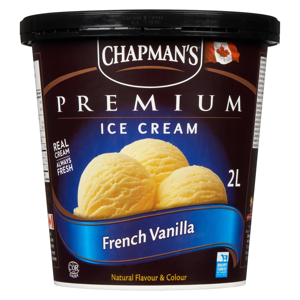 Chapman's Premium French Vanilla Ice Cream, 2L