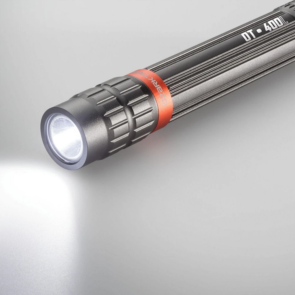 Ozark Trail 400 Lumen LED Flashlight, 2 AA Batteries Included, Lifetime LEDS, 400 Lumen LED Flashlight