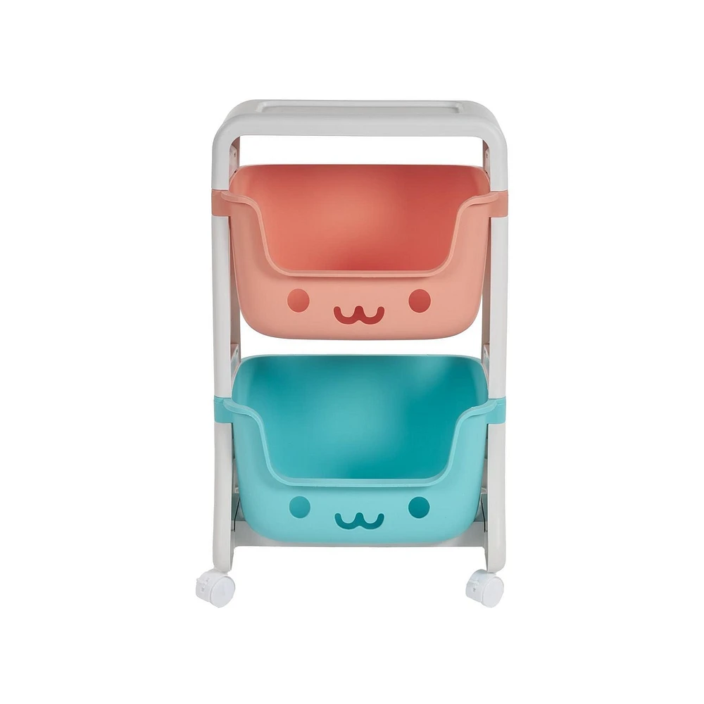 Neatfreak Kids Chariot de rangement roulant 2 niveaux