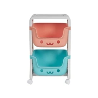 Neatfreak Kids Chariot de rangement roulant 2 niveaux