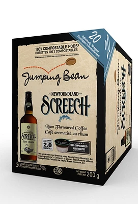 Jumping Bean Newfoundland Screech Rum Flavoured Coffee PODS