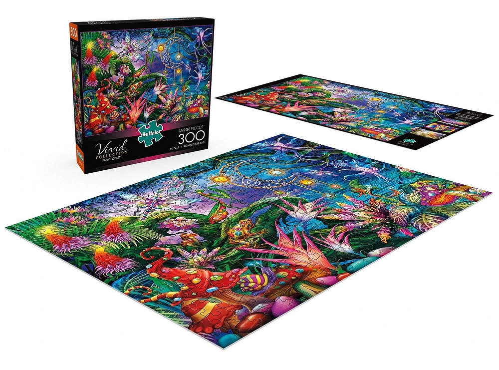 Buffalo Games Vivid Collection Fairy Forest 300 Piece Jigsaw Puzzle