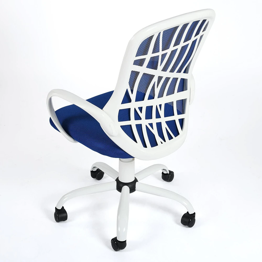 Homycasa Modern Office Chair - Ergonomic Fabric Swivel Task Chair with Adjustable Height Function Fabric Velvet Upholstery