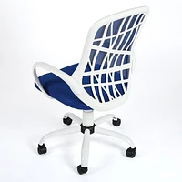 Homycasa Modern Office Chair - Ergonomic Fabric Swivel Task Chair with Adjustable Height Function Fabric Velvet Upholstery