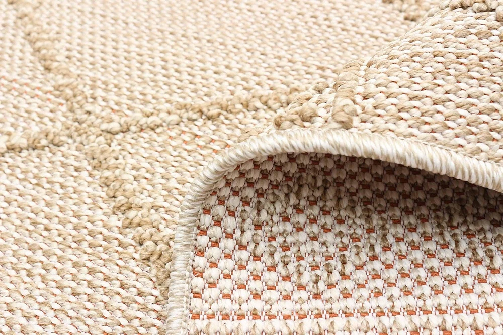 ECARPET Jute Style Area Rug for Bedroom, Living Room