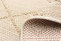 ECARPET Jute Style Area Rug for Bedroom, Living Room