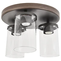 FLUSH MOUNT LIGHT LUMIÈRE ENCASTRÉE 12" Farmhouse 3-Light FLUSH MOUNT LIGHT LUMIÈRE