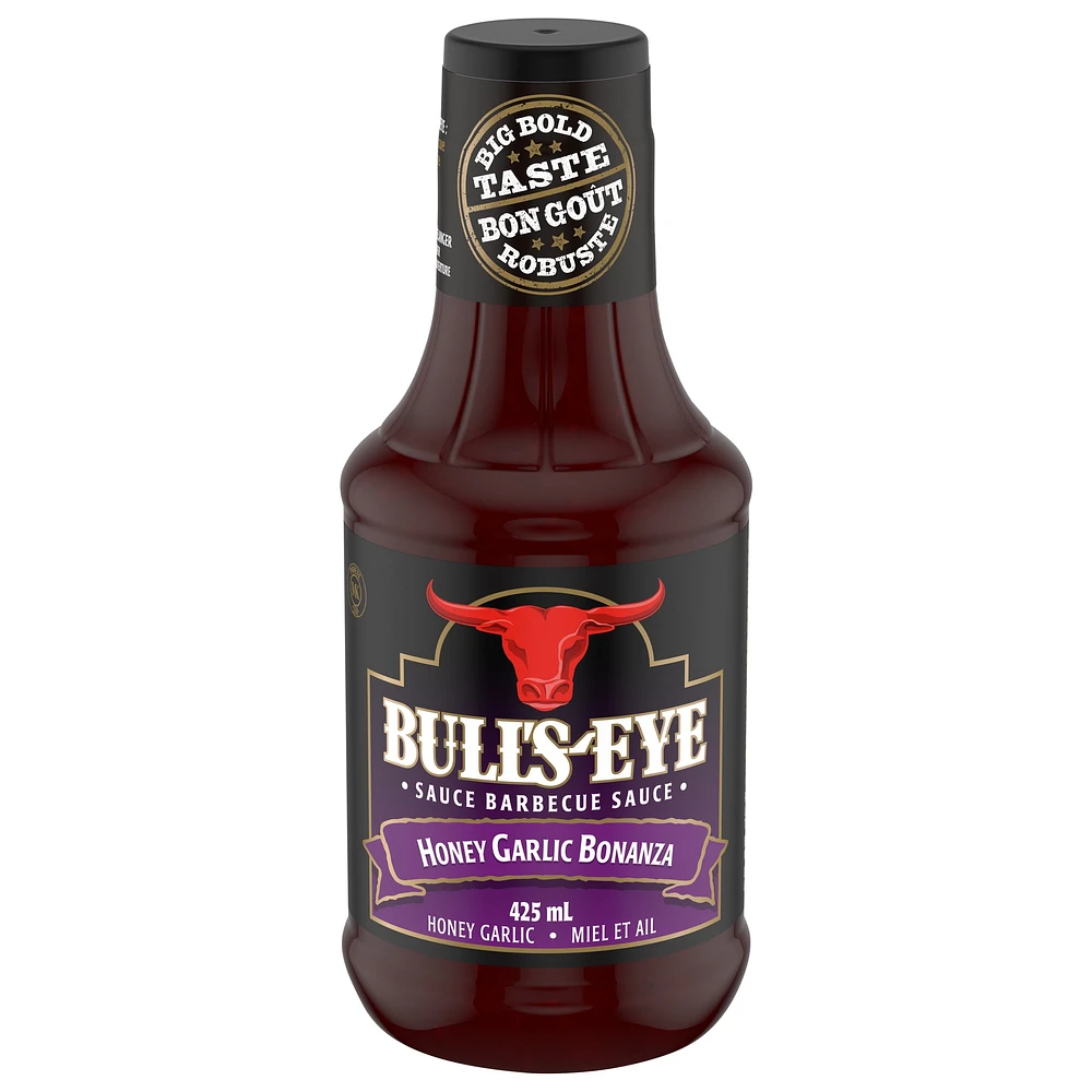 Bull's-Eye Honey Garlic Bonanza BBQ Sauce, 425mL