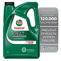 Castrol GTX – High Mileage 5W30 - 5 l Une huile haut de gamme formulée pour les moteurs ayant plus de 120 000 km au compteur.
