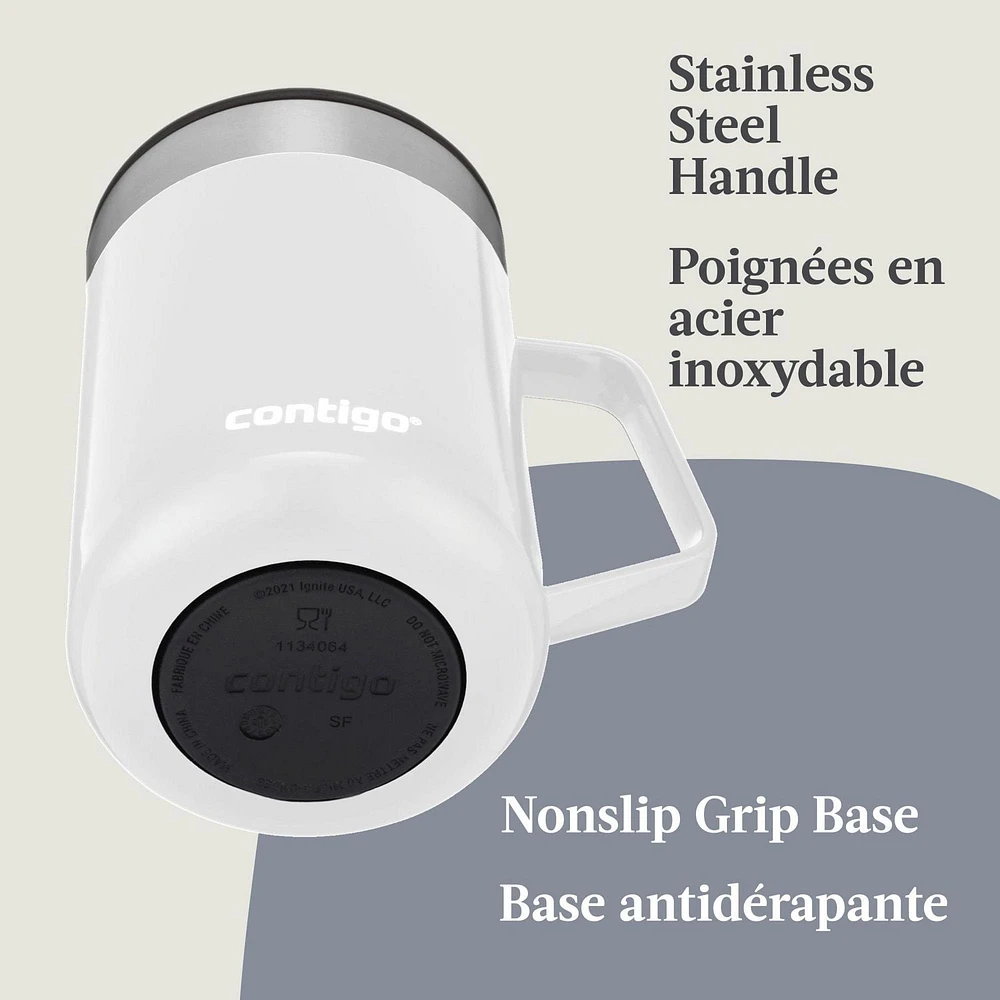 Tasse de 414 ml en Acier Inoxydable isolé sous vide Contigo Streeterville, sans BPA 14 oz (414 ml)