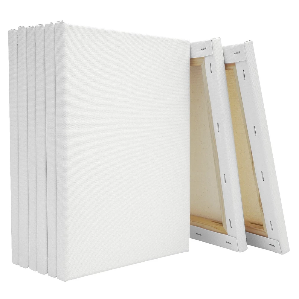 HELLO HOBBY STRETCHED CANVASES 8 PACK VALUE PACK 9 in. x 12 in. EACH, 9 in. x 12 in. EACH