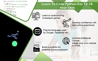 Coding for Kids - Learn to Code Multiplayer Games in Python Course Age 12+ [Digital Download]