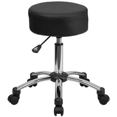 Tabouret médical ergonomique avec Base chromée