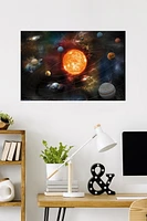 Orbiting Solar System Wall Poster, 22.375" x 34"