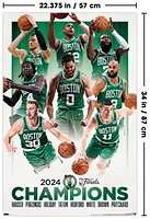 NBA Boston Celtics - 2024 NBA Finals Champions Wall Poster, 22.375" x 34"