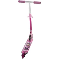 Disney Minnie Girls' Inline Folding Aluminum Scooter, by Huffy, pink, Ideal for ages 5+