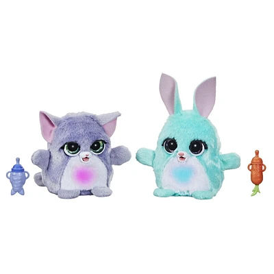 furReal, Doux agneau lumineux, peluche interactive et lumineuse, plus de 30 sons et réactions, agneau doux, à partir de 4 ans