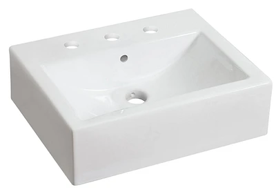 Imaginations américaines 20.25 po. W Vessel Blanc