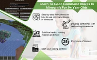 Coding for Kids - Learn to Code Command Blocks in Minecraft Course Age 9+ [Digital Download]