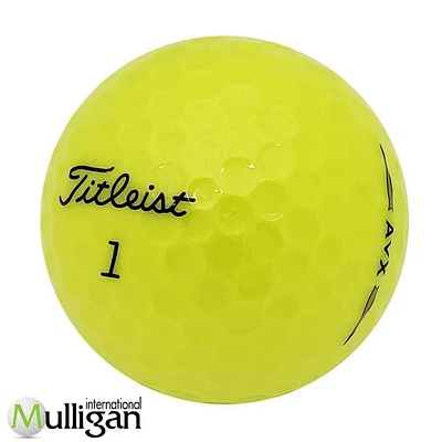 Mulligan -  12 Titleist AVX 2024 Yellow  5A Pristine Recycled Used Golf Balls