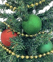 Guirlande de perles or de 18 pieds, pour Noël