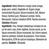 Vinaigrette Balsamique Calorie-Wise, Bouteille KRAFT VIN. C.WISE BALSAMIQUE 425