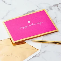 Carte Signature en relief de la fête des Mères, Paper Wonder de Hallmark (Fleurs dans un vase, « Make the World More Beautiful »)