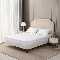 Housse de matelas Marina Decoration Premium Soft 100 % imperméable et anti-punaises de lit, silencieuse, avec fermeture éclair, hypoallergénique et respirante, convient pour une profondeur maximale de