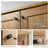 Prepac Yaletown White 23.75" W x 79.50" H x 12.25" Bookcase