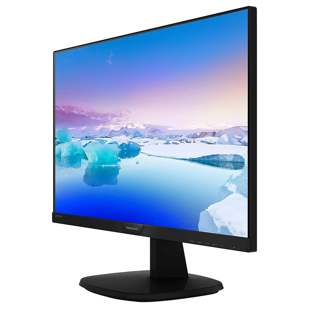 Philips 243V7QJAB 24" Frameless HD IPS Monitor, 1920 x 1080 Black