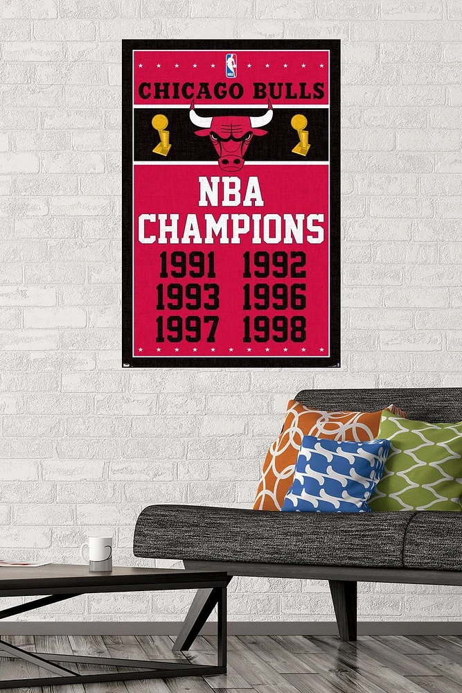 NBA Chicago Bulls - Champions 13 Wall Poster, 22.375" x 34"