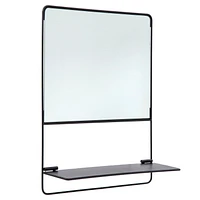 Truu Design Miroir mural décoratif en métal - carré