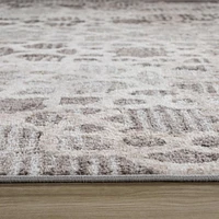 Tapis d'interieur abstrait Rug Branch Cadence, marron beige, moderne - Salon, chambre, salle a manger et cuisine<br>
