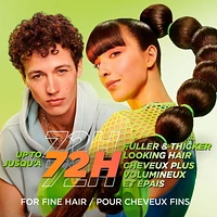 Garnier Fructis Grow Strong Thickening Shampooing Épaississant pour Cheveux Fins, avec Vitamine C, 370ml Épaississant et ajoute du volume