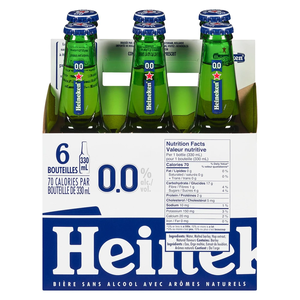 Heineken 0.0 Bottles, Heineken 0.0 Btl 330ml NonAlc