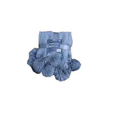 Mohair Pom Throw