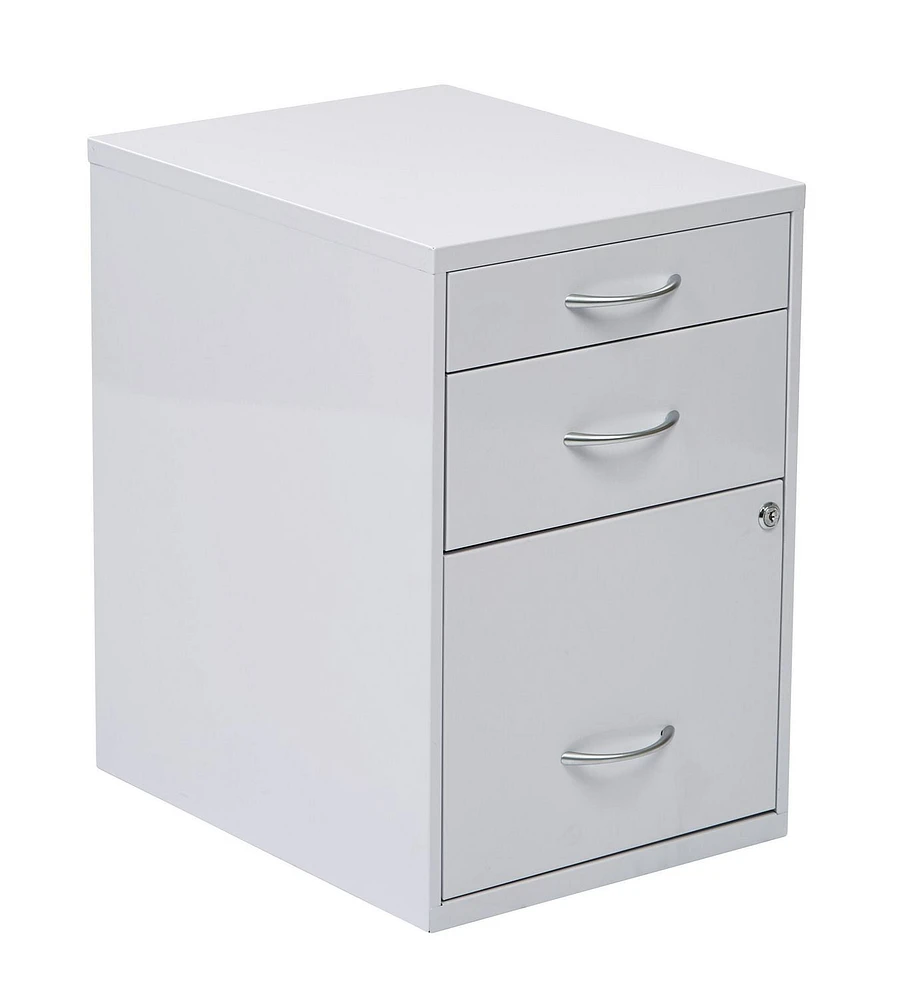 Classeur en métal OSP Designs de 22 po en blanc