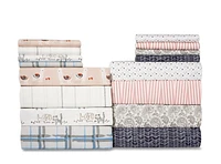 Martex ensemble de draps brossé entretien facile Ensemble de draps imprimés
