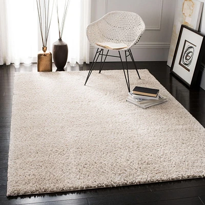 SAFAVIEH August Carlene Solid Plush Shag Area Rug