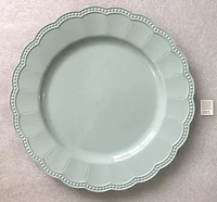 Holiday Time, Assiette de présentation en plastique blanc, 13x13x0,71 inch, 1 pièce
