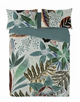 Gouchee Home Sorela Leaf Print Cotton Duvet Cover Set
